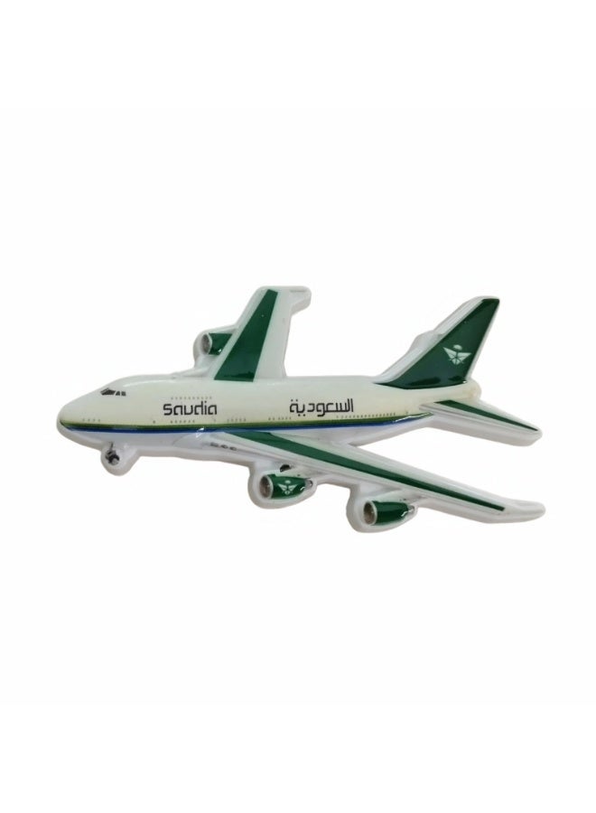 Ceramic Quality, Saudi Fridge Magnet – Premium Handcrafted Souvenir with Classic Green Livery, 3D Airplane Design, Travel Gift, Saudi Arabia Keepsake for Home, Kitchen & Office Décor - Image 1